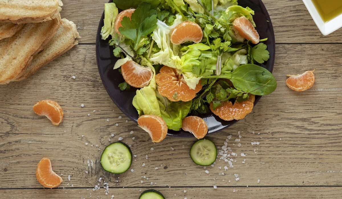 kelj salata s citrusima zelena salata s voćem