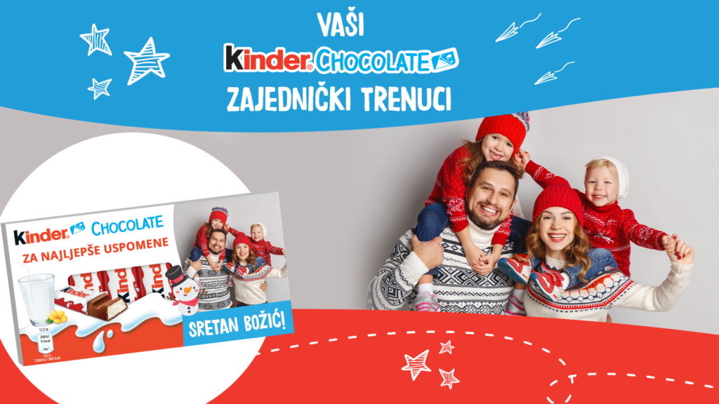 Kinder čokolada, personalizirani omot