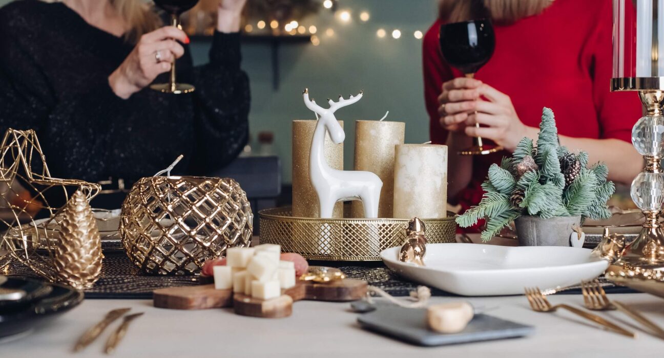 blagdanski stol, dekoracije