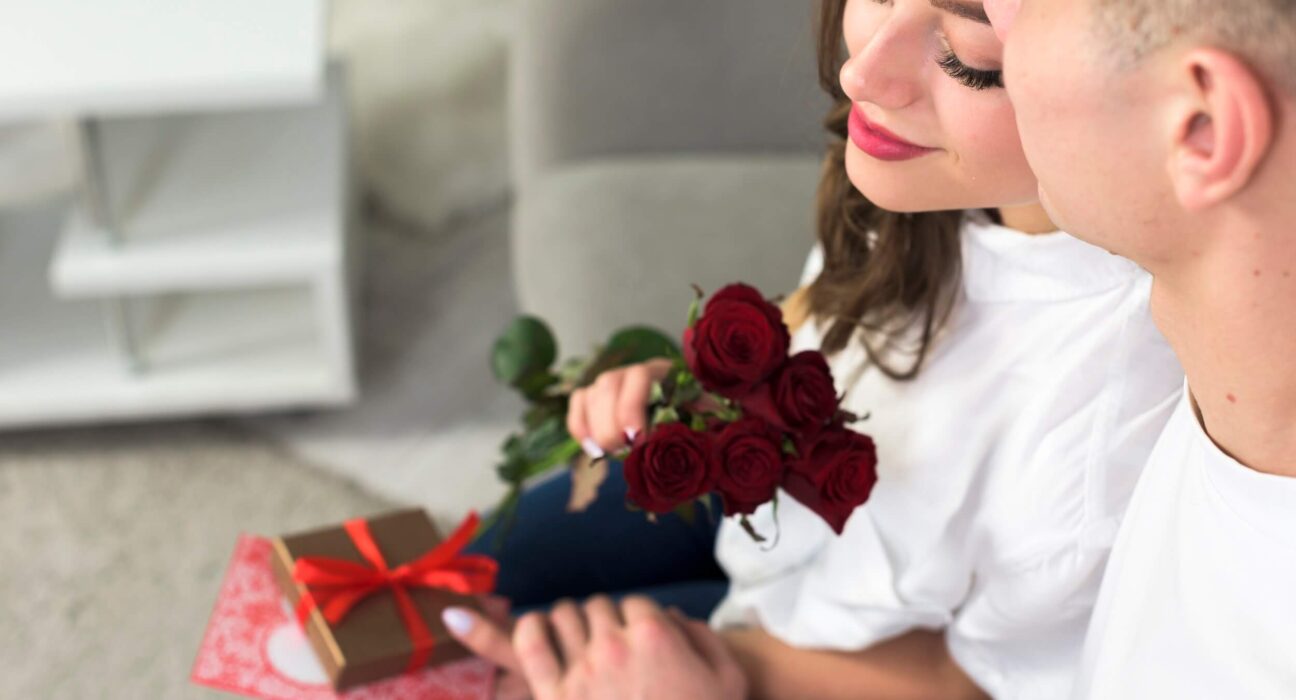 Valentinovo u obitelji s bebom