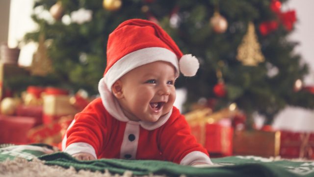 božićno fotografiranje bebe