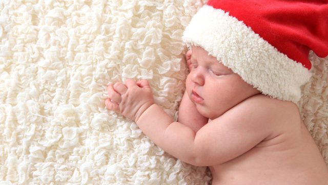 božićno fotografiranje bebe